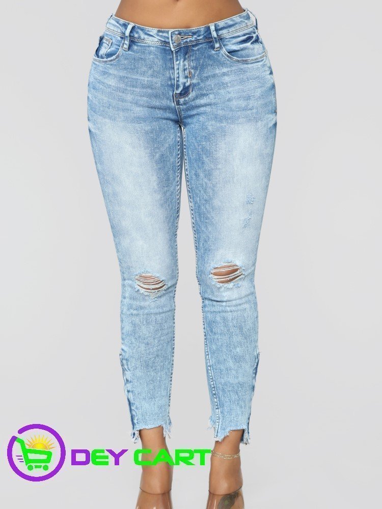 distressed jeans fashion nova