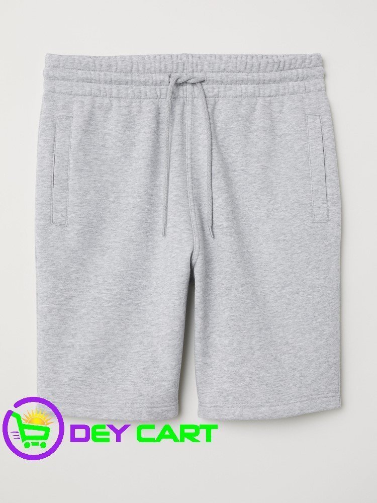 h&m raw edged sweat shorts